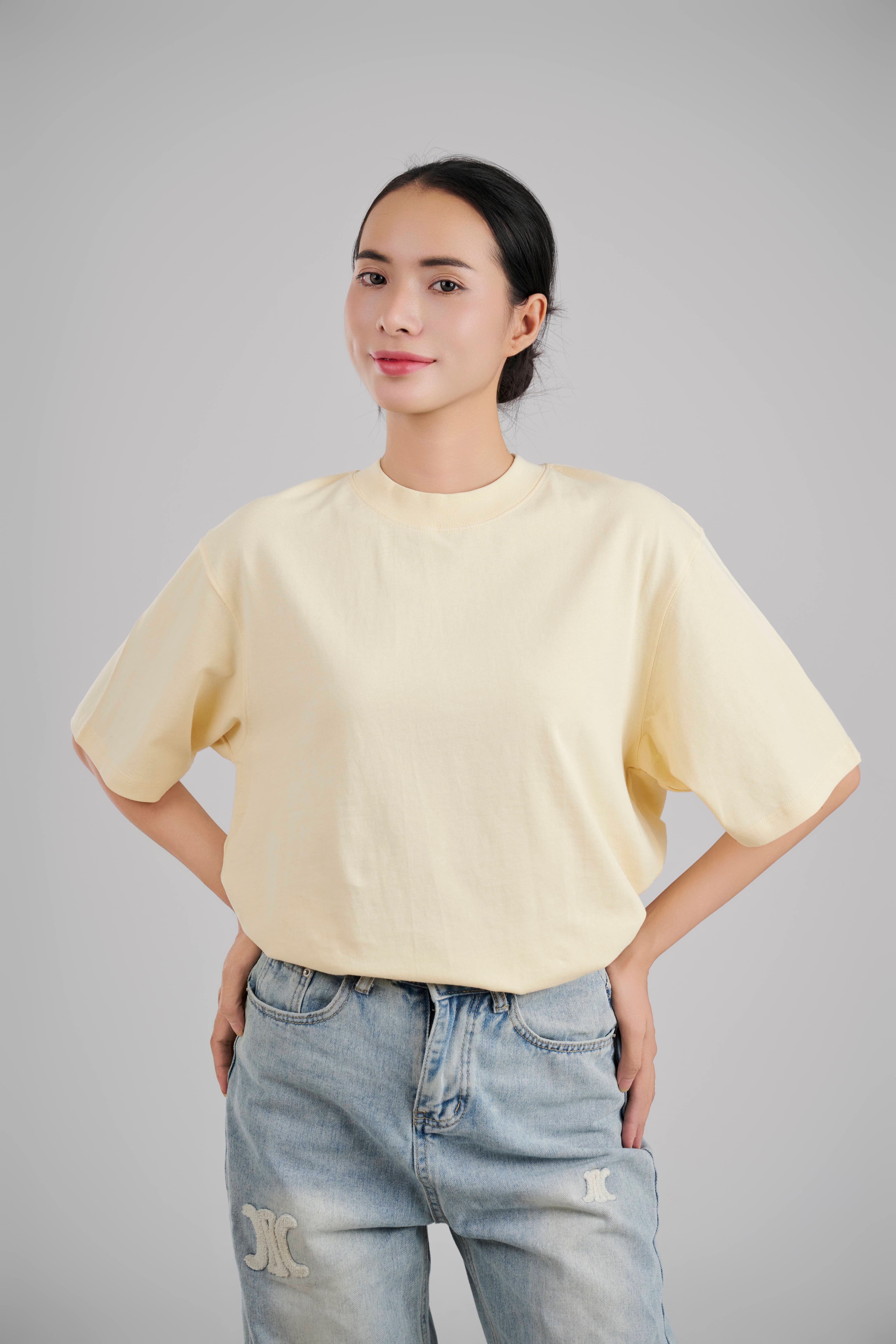 Áo Thun Nam Form Boxy Cotton 250GSM